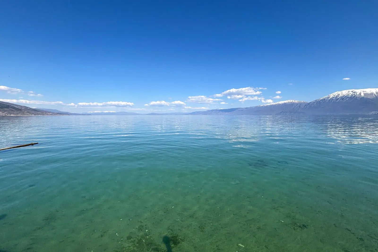Lake Ohrid viewed from the Albanian shore